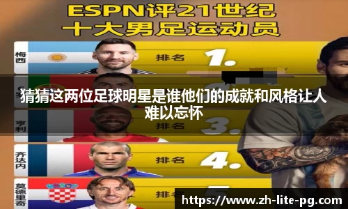猜猜这两位足球明星是谁他们的成就和风格让人难以忘怀